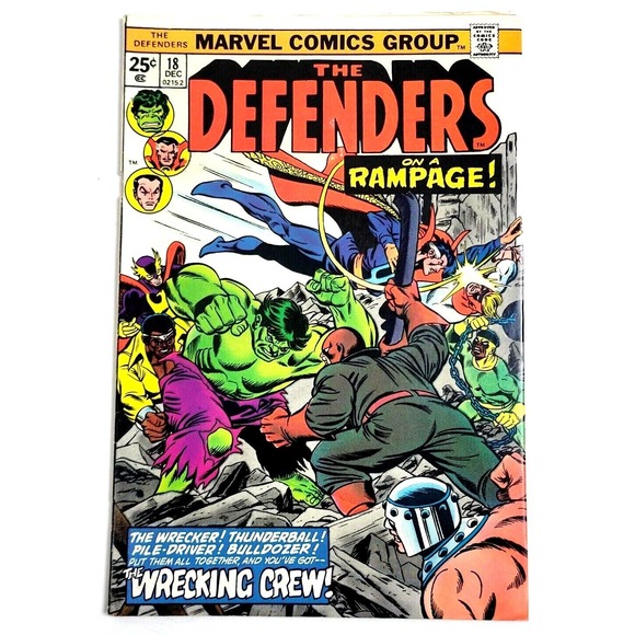 THE DEFENDERS #18 (1974) /VF/ WRECKING CREW 1ST‎ FULL APPEARANCE /SHE-HULK SHOW